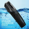 thumbnail image 6 of Rechargeable Vacuum Beard Trimmer for Men - IPX6 Waterproof, Adjustable Length Combs (1-25mm), Cordless Stubble & Mustache Trimmer - Black, 6 of 7