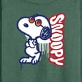 thumbnail image 3 of Peanuts - Graffiti Snoopy - Women's Lightweight French Terry Long Sleeve Shirt, 3 of 6