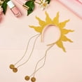 thumbnail image 7 of Hfppkn Shimmering Flame Headband, Fire Party Headwear for Festive Rave Events, Style 1 29x49cm, 7 of 7