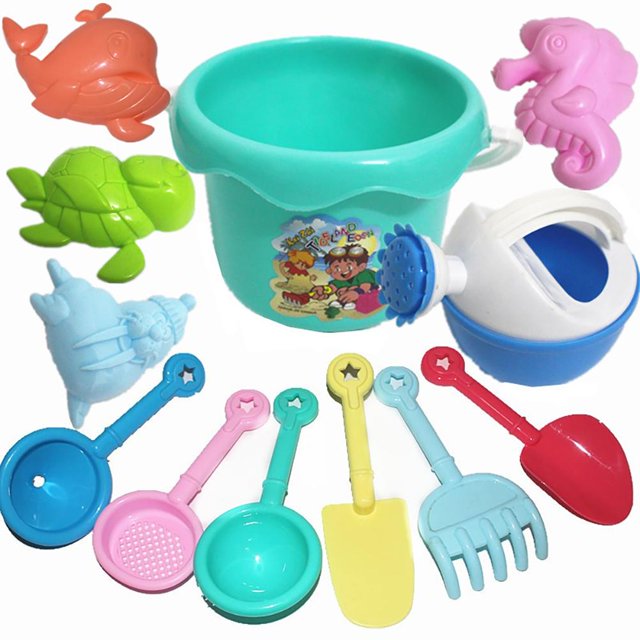 Juguetes De Arena De 12 Piezas, Juego De Arena De Playa, Juego De Arena Creativo Surtido, Juguete De Castillo De Arena Para Niños Y Niñas Yuarrent OD012960-00