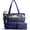 Navy Blue, variant on Tote Bag for Women, Lightweight Puffer Tote Bag with Zipper, Large Quilted Shoulder Bag Handbag with Compartments for School, Travel, Work, Gym, Raspberry Pink