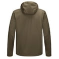 thumbnail image 5 of Little Donkey Andy Men's Lightweight Hooded Softshell Jacket for Running Travel Hiking, Windproof, Water Repellent Sage Size M, 5 of 7