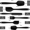 thumbnail image 6 of KEINXS Silicone Spatula Set - 6 Piece Non-Stick Rubber Spatula Set, Heat-Resistant Spatula Kitchen Utensils Set for Cooking, Baking and Mixing - Black, 6 of 7