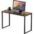 thumbnail image 1 of Commercial-Grade Office Computer Desk  x cm  Silver w/Espresso Top, 1 of 5