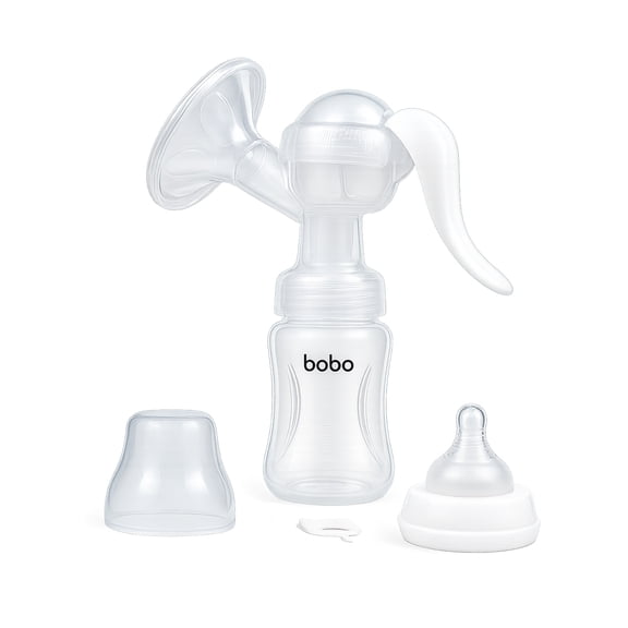 YOHKOH Manual Breast Pump, Portable, with Silicone Cushion, 180ml (6oz)