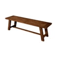 thumbnail image 1 of Alpine Furniture Newberry Wood Dining Bench in Medium Brown, 1 of 8