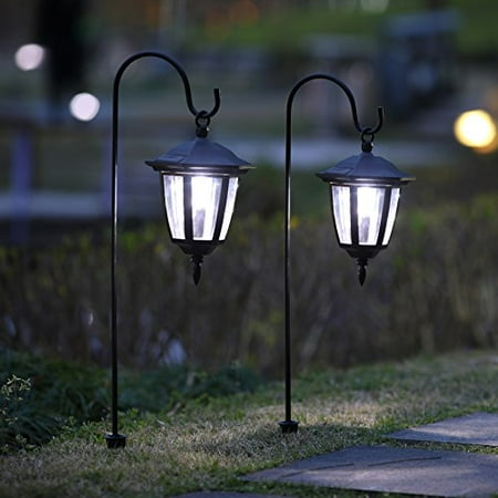 Maggift 26 Inch Hanging Solar Lights Dual Use Shepherd Hook Maggift 26 Inch Hanging Solar Lights Dual Use Shepherd Hook With 2 Hooks Outdoor Coach Pack Com