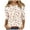 Pink-Shirts, variant on Jsaierl 3/4 Sleeve Tops for Women Summer Crew Neck Shirts Boho Floral Petite Blouses Going Out Elegant Tunic Top S-2XL