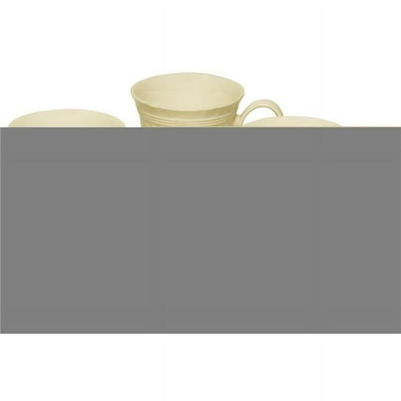 Red Vanilla FE900-415 14 oz Tuscan Villa Mugs, Creamy White & Ivory - Set of 4