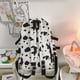 thumbnail image 3 of Bolsa Paquete de libros divertidos mochila para ordenador portátil con estampado de vaca portátil de gran capacidad para la universidad JShteea Para Estrenar, 3 of 9