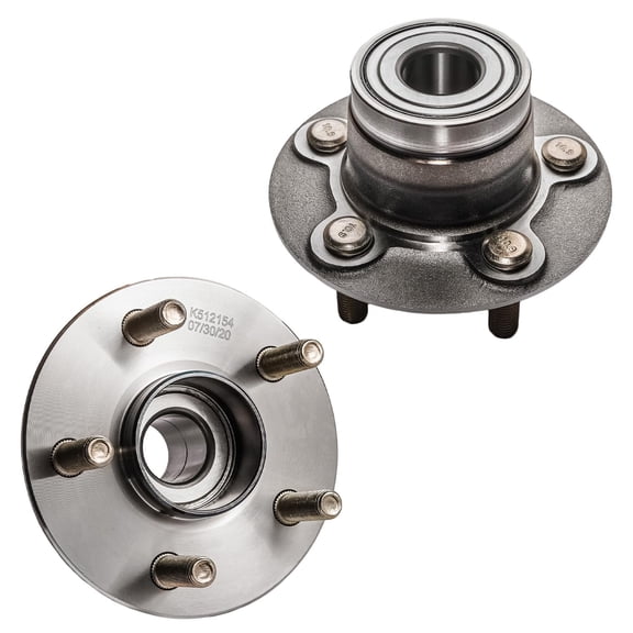 Detroit Axle - 2 Rear Wheel Bearing and Hubs Assembly with 5-Lug for Chrysler Sebring 1996-2005, Cirrus 2000 & Dodge Stratus 1995-2006 & Plymouth Breeze 1996-2000 [Non-ABS]