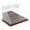 Hardwood Base (Mirrored), variant on Plymor Clear Acrylic Slant Front Display Case with Hardwood Base (Mirror Back), 9" W x 6" D x 6" H