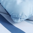 thumbnail image 5 of Peace Nest Year-Round Printed Striped Microfiber Comforter Set, Blue, King, 5 of 6