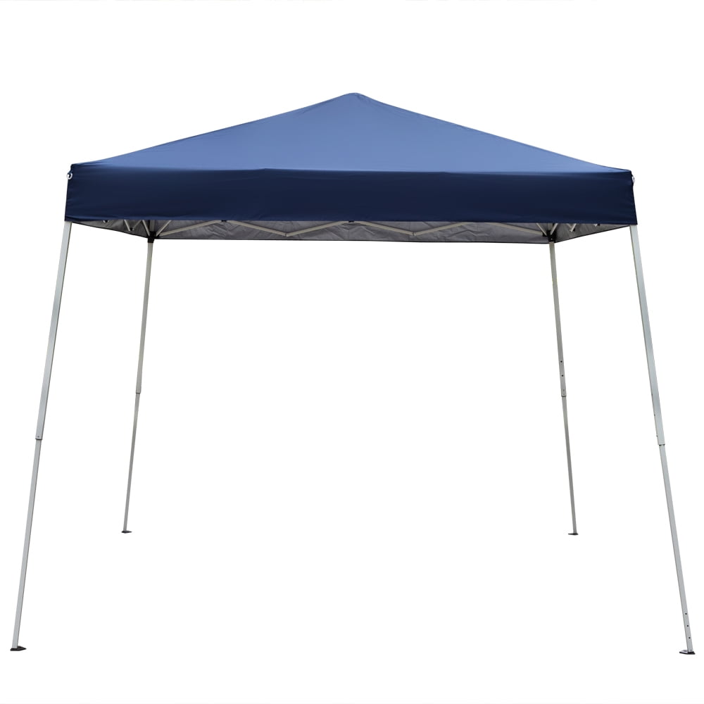 8'x8' Canopy Blue Pop-up Gazebo Wedding Party Tent Folding Patio Shade Shelter 