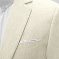 thumbnail image 7 of Jerdar Men's Linen Blazer Jacket Lapel Collar One Button Single Breasted Solid Color Slim Fit Long Sleeve Spring Summer Casual Business Wedding Lightweight Breathable Sport Coat Top, 7 of 7