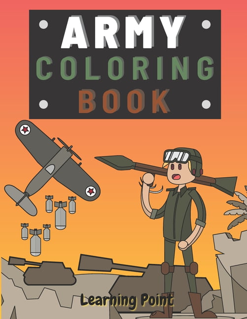 Military Aircraft,Military gear,Military soldiers,coloring book Military Tanks Army Coloring Book