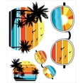 thumbnail image 3 of Auto Drive Beach & Sunglasses Decals Outdoor Rated Automotive Stickers, 4 Count, 3 of 5