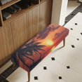 thumbnail image 3 of Whosucclay Tropical Palm Trees Sunset Print Bench Cover Removable Bench Protectors Waterproof Bench Seat Cushion Slipcovers Washable Dining Bench Slipcover for Wedding, Hotel, Party, 3 of 7