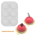 thumbnail image 2 of 2PCS 6-Cup Round Silicone Baking Pan Non-Stick Muffin Cupcake Cheesecake Mold Food-Grade Baking Tray Oven Microwave Freezer Safe Reusable Dessert Bakeware Set, 2 of 4