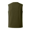 thumbnail image 4 of Palato Mens T Shirts,Men's Fashion Drawstring Solid Color Cotton And Linen Sleeveless T-shirt Tops, 4 of 5