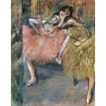 thumbnail image 2 of Degas, Edgar 20x24 Gold Ornate Wood Framed with Double Matting Museum Art Print Titled - Two Dancers by a Hearth, 2 of 4