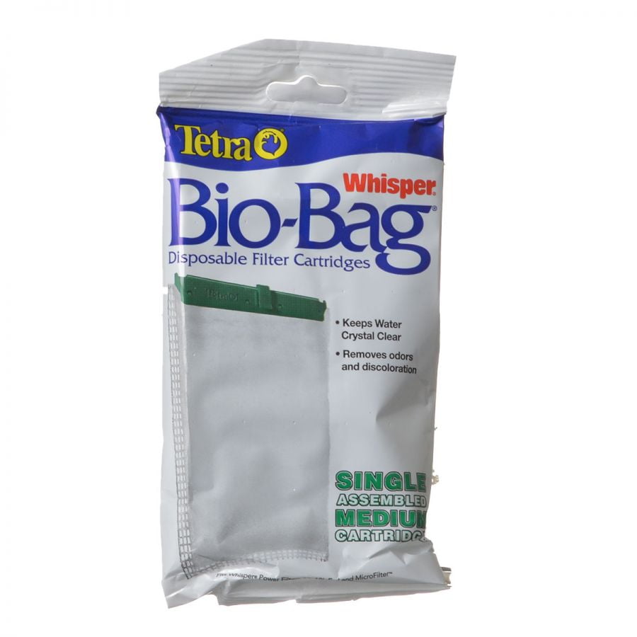 Tetra Whisper Bio-Bag Disposable Filter Cartridge ,Aquarium Cleaning Tool, 1 Count, Medium