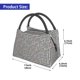 thumbnail image 2 of Easygdp Black And White Houndstooth Bolsa de Almuerzo Insulada Reutilizable, Bolsa de Mano y Bandolera para Oficina, Trabajo, Viajes, 2 of 6