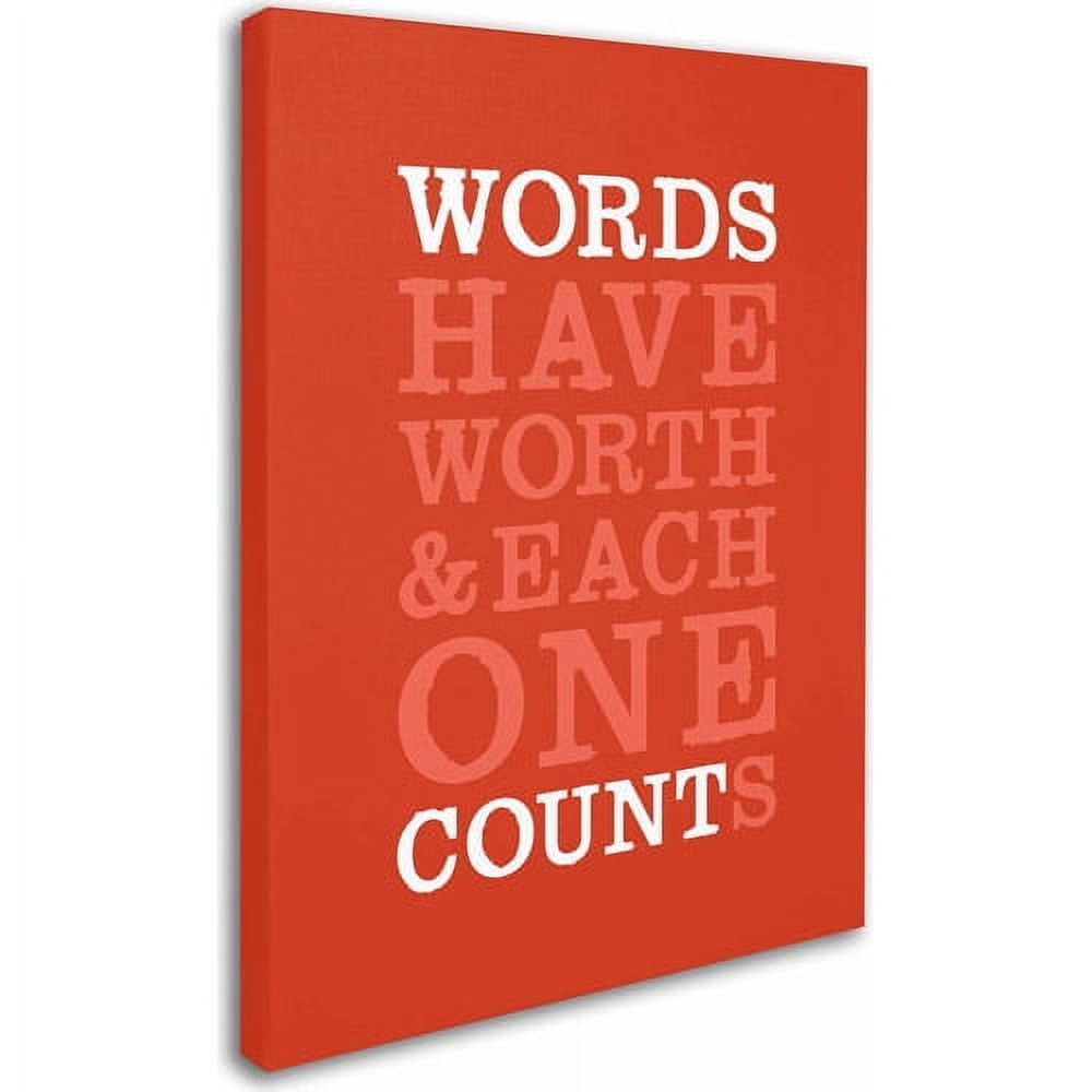Trademark Fine Art "Words Worth II" Canvas Art by Megan Romo