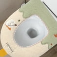 thumbnail image 4 of xaoyunyn Soft Comfortable Toilet Seat Cover Thickened Furry Cushion for Warm Hygienic Winter Use,Easy to Clean and Install,Stable Bathroom Accessory, 4 of 6