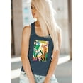 thumbnail image 2 of Cheetah Kingdom Collection. B Racerback Tank Women -June Erica Vess Designs, Female Large, 2 of 4