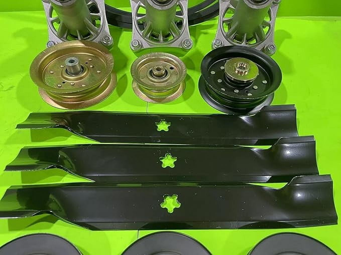 G5000 48" LAWN MOWER DECK PARTS KIT SPINDLES BLADES BELT PULLEYS FITS CRAFTSMAN