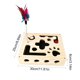 thumbnail image 3 of Caja de Juguetes Interactivos de Madera Maciza para Gatos con Diseño de Laberinto, Ideal para El Entretenimiento Independiente, El Entrenamiento de La Inteligencia y El Alivio Del Aburrimiento Felino, 3 of 6