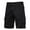 Black, variant on Mens Shorts Clothing Under $10 Summer Solid Color Multi Pocket Workwear With Elastic Waist Button Fashion Shorts