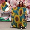 thumbnail image 4 of Blue Sunflower Pattern Luggage Cover Fashion Suitcase Cover Baggage Covers Fit 25-28 Inch Luggage (Go Travel), 4 of 5