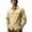 Khaki, variant on Men's Waterproof Shacket, Quick Dry Shirt Jacket, Lapel Collar Button Front, Elastic Outdoor, Fall Jackets for Men, Water Resistant Coat
