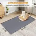 thumbnail image 2 of Cat Litter Mat, Extra Large 51" x 25.6" Silicone Mat Litter Trapping Mat for Scatter Control, Soft on Kitty Paws, Easy to Clean (Dark Grey), 2 of 7