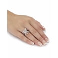 thumbnail image 3 of PalmBeach Jewelry Round Cubic Zirconia Butterfly Wrap Ring 1.95 TCW Silvertone, 3 of 5