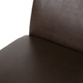 thumbnail image 5 of Noble House Monita Faux Leather Dining Chairs, Set of 6, Dark Brown, Espresso, 5 of 8