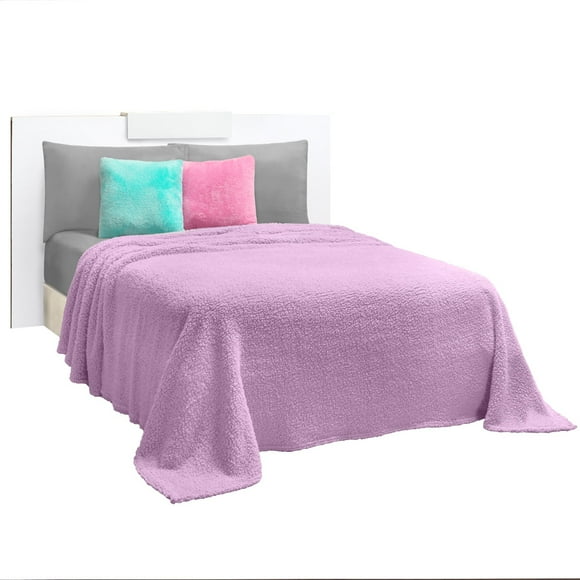 Frazada Matrimonial Elefantito  Negro Sherpa Alicante