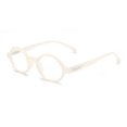 thumbnail image 1 of Lunettes de Lecture Rondes à Charnière à Ressort pour Hommes et Femmes c6 Blanc +300, 1 of 6