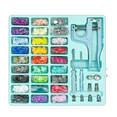 thumbnail image 1 of Kit de costura Con Pinza Botón Broche  27 Colores 300 Juegos Verde, 1 of 5