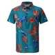 Aqestyerly Hauts pour Hommes Chemise de Plage Hawaïenne à Manches Courtes Imprimé Été Casual Bouton Chemises – image 1 sur 5