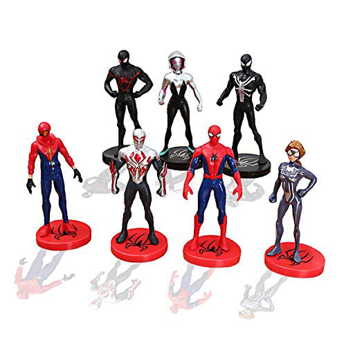 6pcs 4-6cm Mini Spiderman Figure Superhero PVC Action Figures Toys Kids Gift 