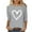 Z1-Gray, variant on Xcmzpl Valentine's Day Tunic Tops for Women Loose Casual 3/4 Sleeve Crew Neck Tunic Tops Fashion Cute Heart Graphic Tees Plus Size Holiday Blouses Green S-5XL