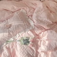 thumbnail image 2 of Juego de cama suave con decoración de encaje, tela cepillada respetuosa con la piel, suministros de cama de princesa, 2 of 3