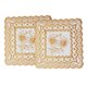 thumbnail image 4 of FDIT 7.9x7.9 Pulgadas De 2 Manteles Individuales De Oro, Alfombrillas De PVC Sin Deslizamiento, Montañas Rusas Lavables Para La Fiesta De Bodas Decoración De La Cocina Del Hogar, 4 of 7