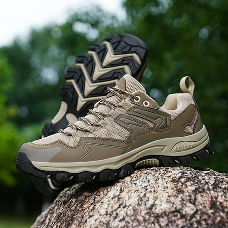 

Men s Lightweight Breathable Lace Up Hiking Shoes Sneakers