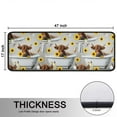 thumbnail image 5 of Kitchen Rugs Sets Of 2,Gray Highland Cow Bathtub Sunflower Pattern Anti Fatigue Kitchen Mat Rugs Non Slip Washable,Decorative Kitchen Floor Mats for Kitchen,Sink,Laundry,17"x47"+17"x47", 5 of 5