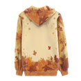 thumbnail image 3 of DISNIMO Thanksgiving Hoodies for Women Maple Leaves Printed Jacket Coat Zip Up Hooded Sweatshirts Casual Hoodies with Pockets, M, 3 of 5