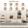 Costway 4in1 Convertible Folding Sofa Bed Floor Futon Sleeper Couch